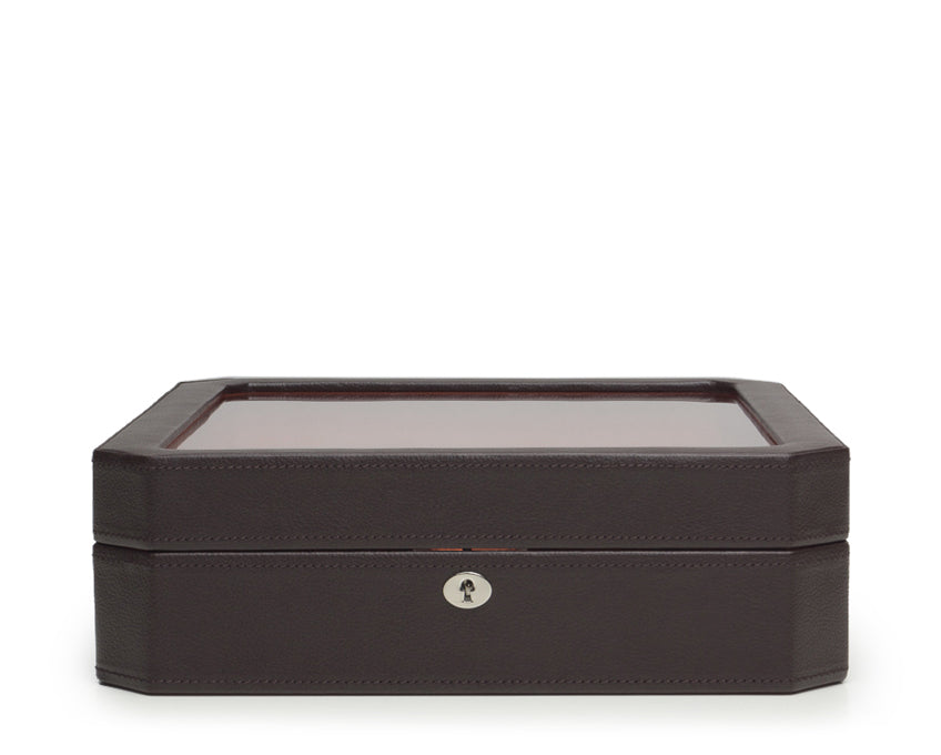 WOLF 1834 - Windsor 15 Piece Watch Box - Brown/Orange