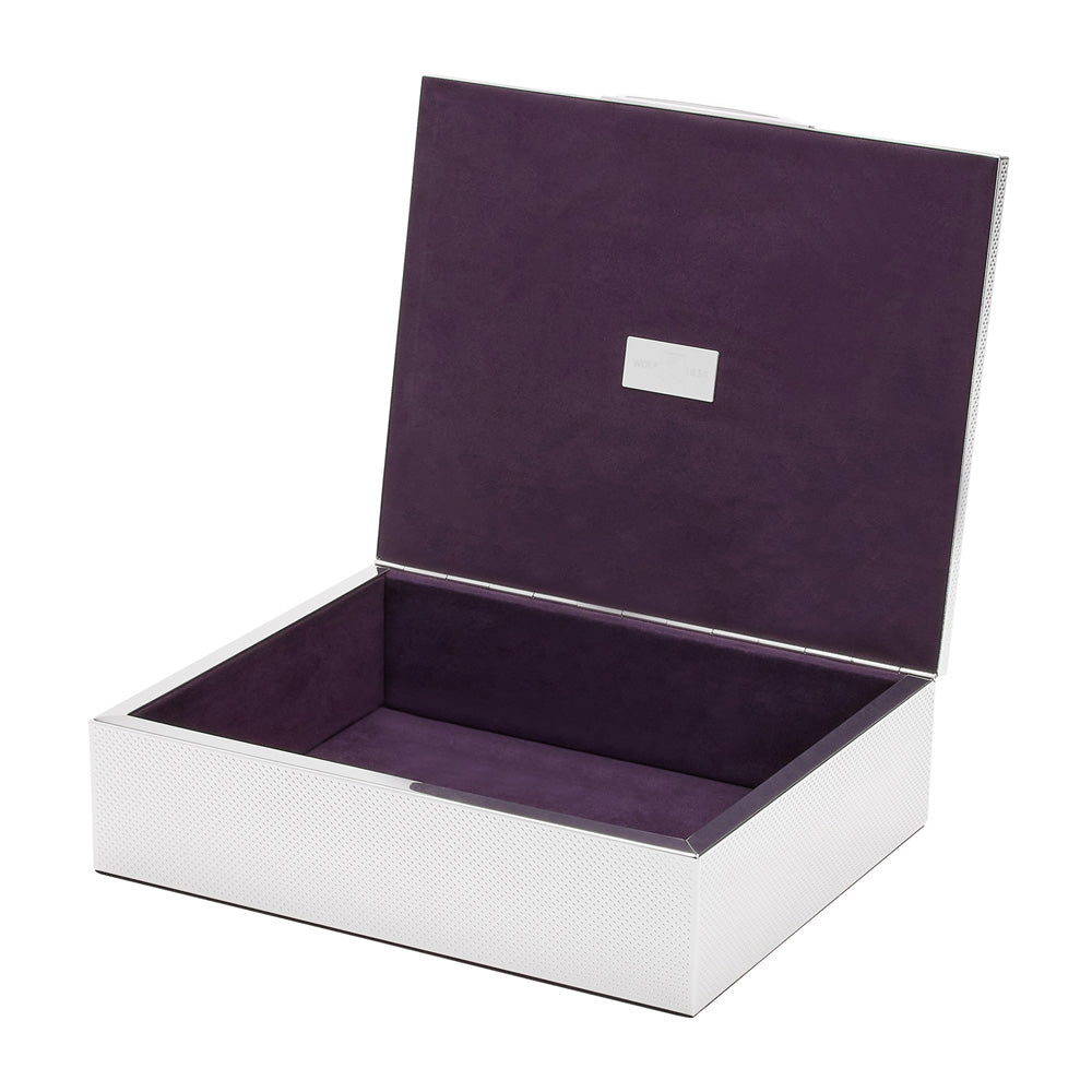 WOLF 1834 - Silver Medium Watch Jewelry and Legacy Box - Silver