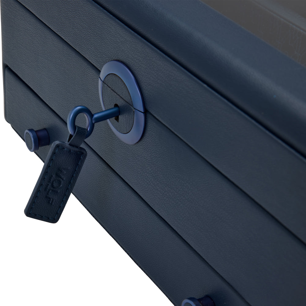 WOLF 1834 - Earth Watch Stand Box - Midnight Blue