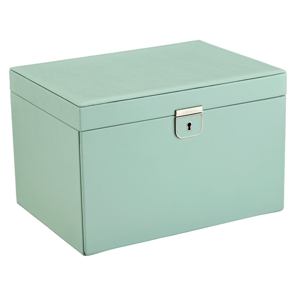 WOLF 1834 - WOLF x LIBERTY Julia Interior Print Large Jewelry Box - Sage Green
