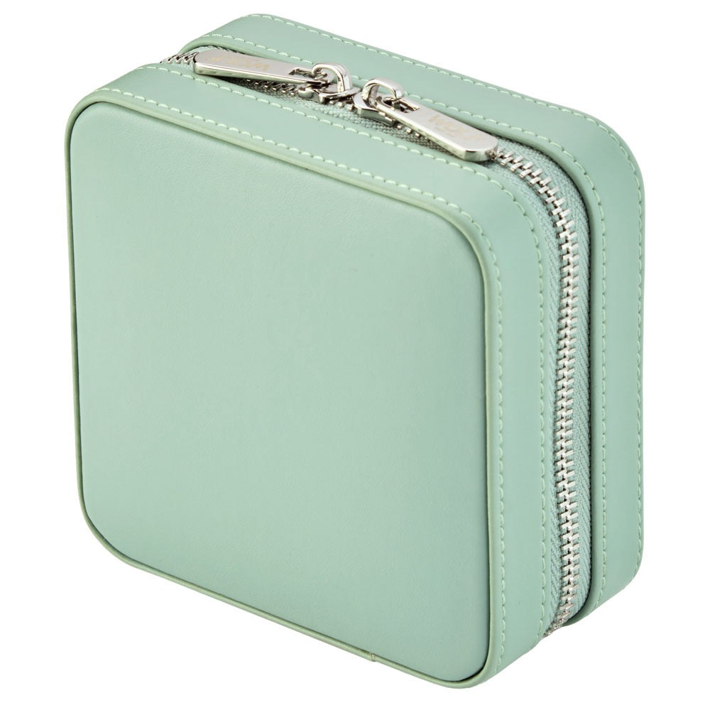 WOLF 1834 - WOLF X LIBERTY Julia Interior Print Small Travel Jewelry Zip Case - Sage Green