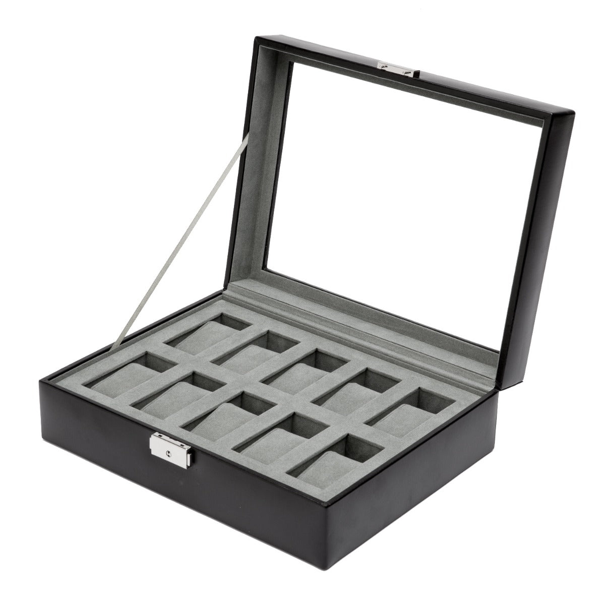 WOLF 1834 Heritage 10 Piece Watch Box - Black - view 2