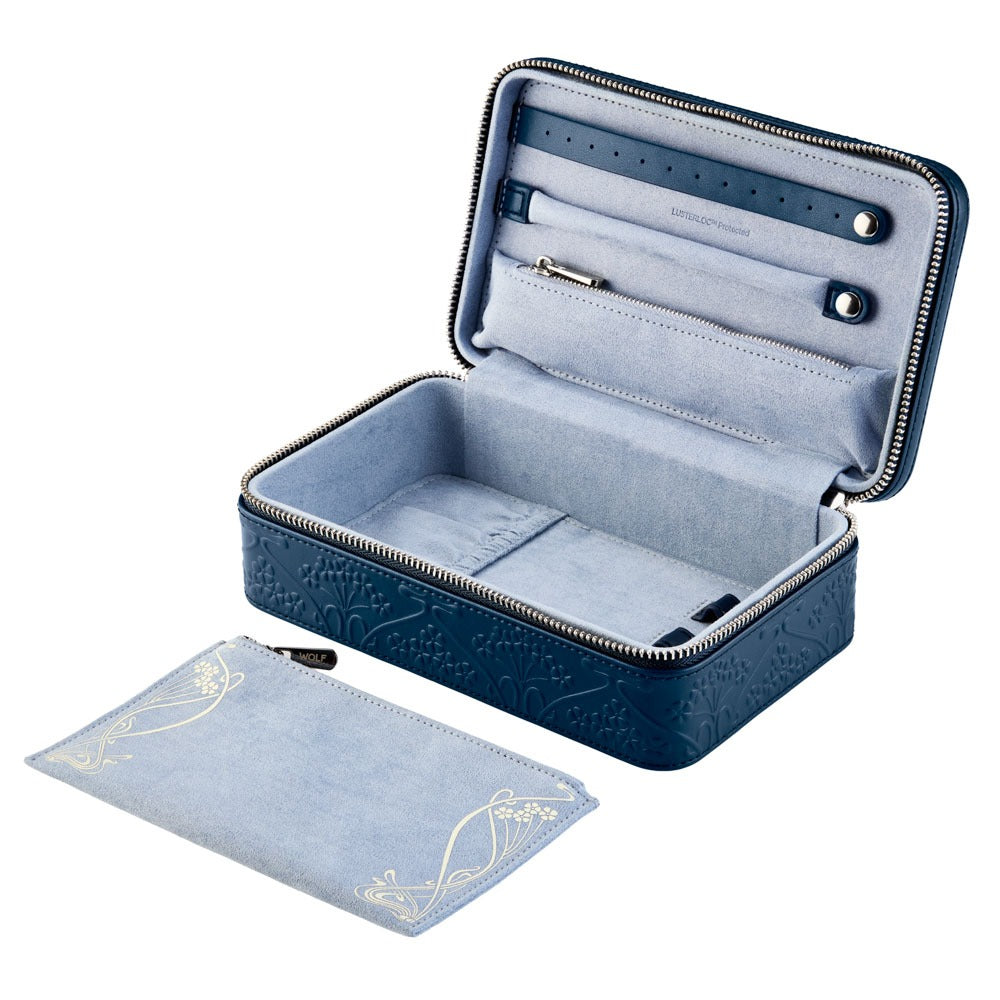 WOLF 1834 - WOLF X LIBERTY All Over Ianthe Medium Jewelry Zip Case - Navy
