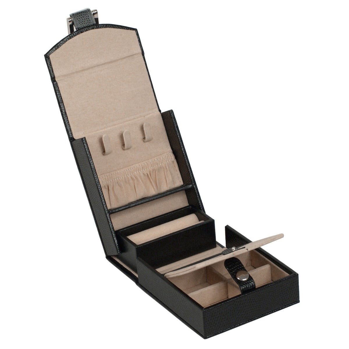 WOLF 1834 - Heritage Fold-Out Jewelry Box - Black