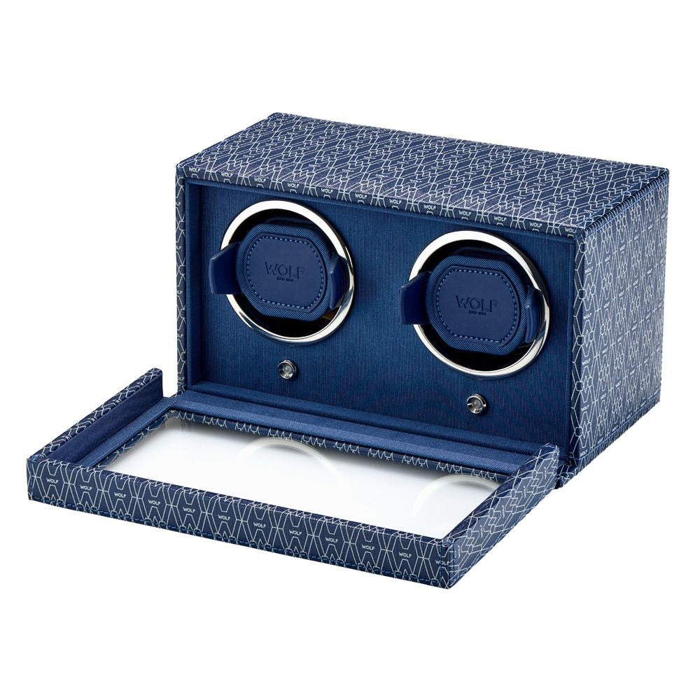 WOLF 1834 - Signature Double Watch Winder - Blue