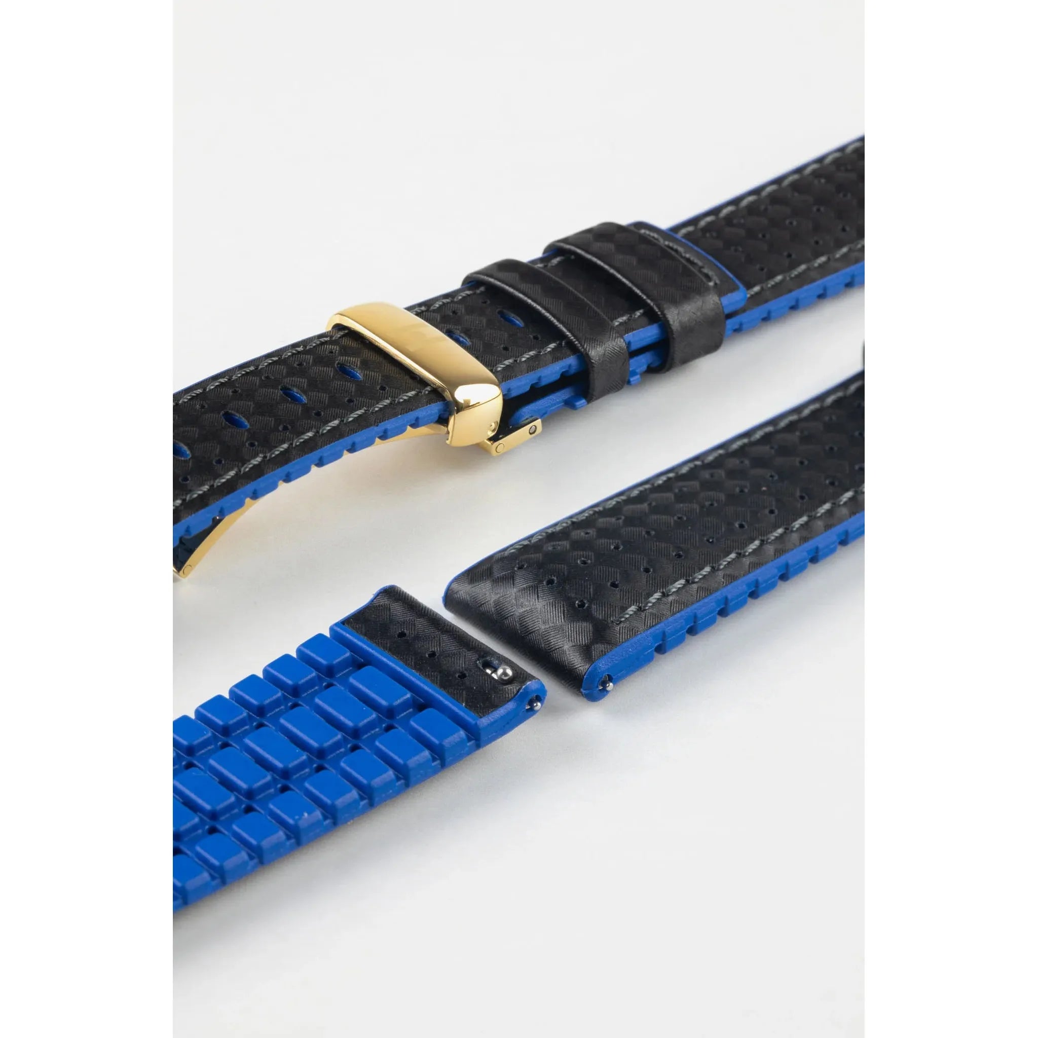 Black &amp; Blue HIRSCH AYRTON Performance Calfskin Watch band 091 80 92