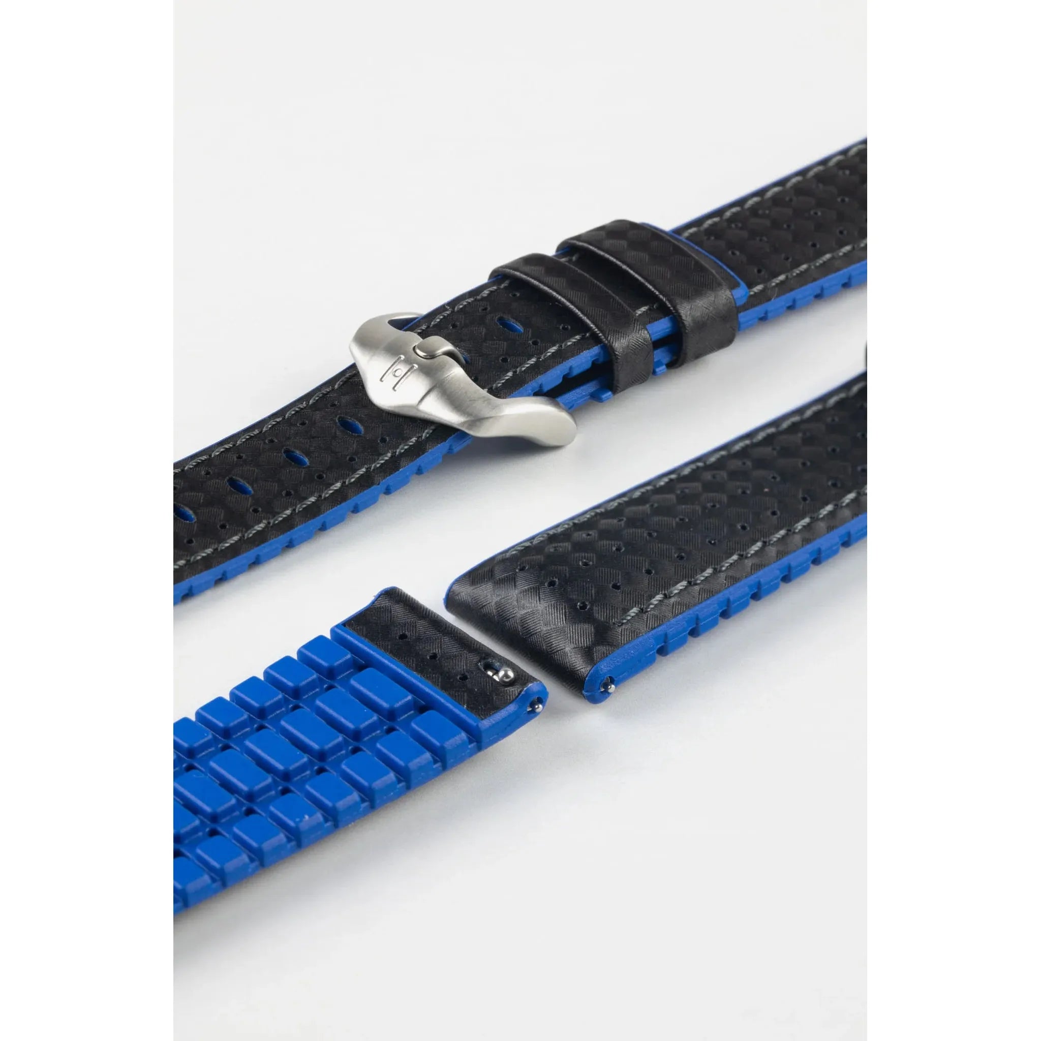 Black &amp; Blue HIRSCH AYRTON Performance Calfskin Watch band 091 80 92