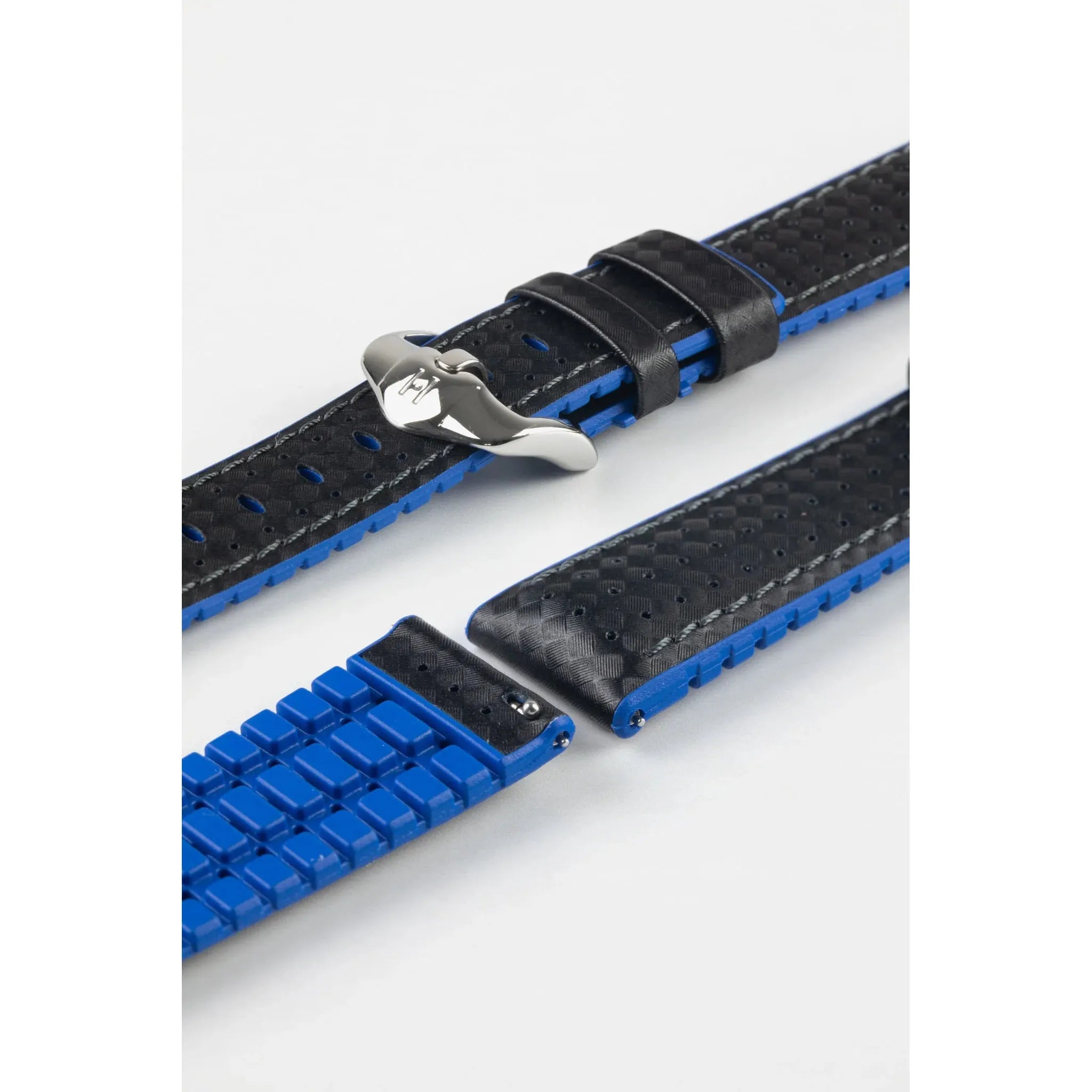 Black &amp; Blue HIRSCH AYRTON Performance Calfskin Watch band 091 80 92