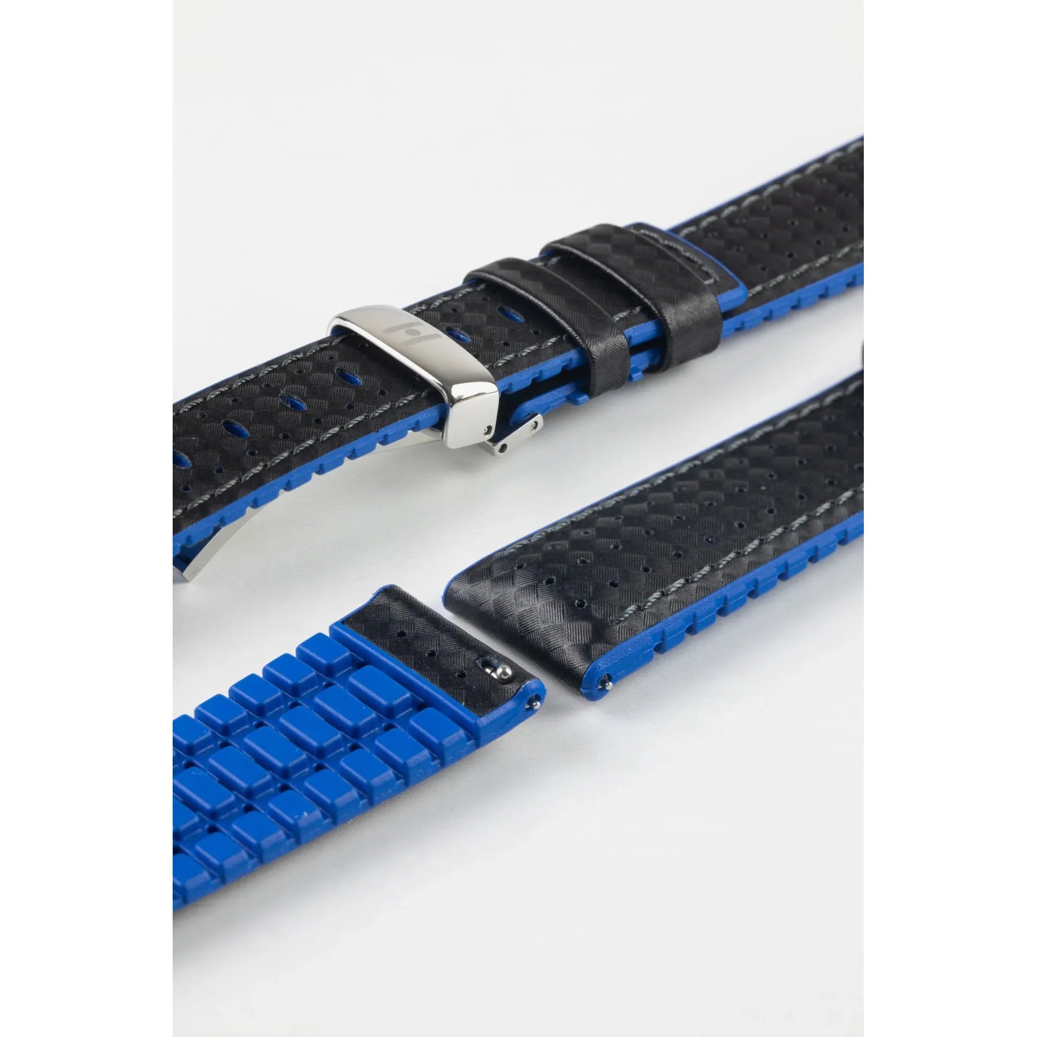 Black &amp; Blue HIRSCH AYRTON Performance Calfskin Watch band 091 80 92