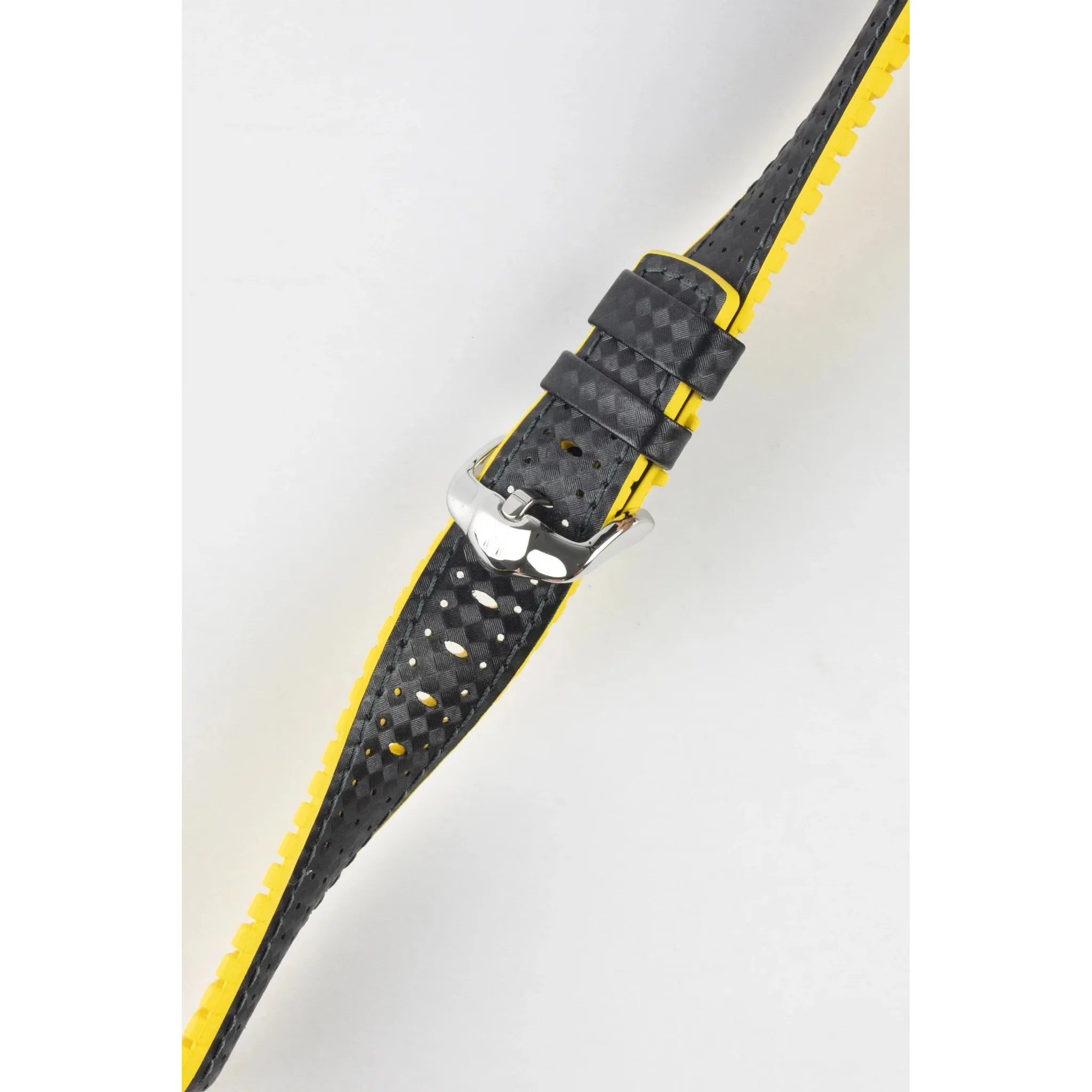 Black &amp; Yellow HIRSCH AYRTON Performance Calfskin Watch band 091 80 92