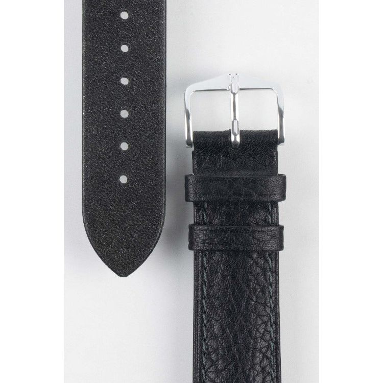 Black HIRSCH CAMELGRAIN Pro Skin Watch Strap 010 09