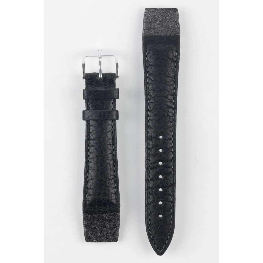 Black Open End HIRSCH CAMELGRAIN Pro Skin Watch Strap 1020 09 OE