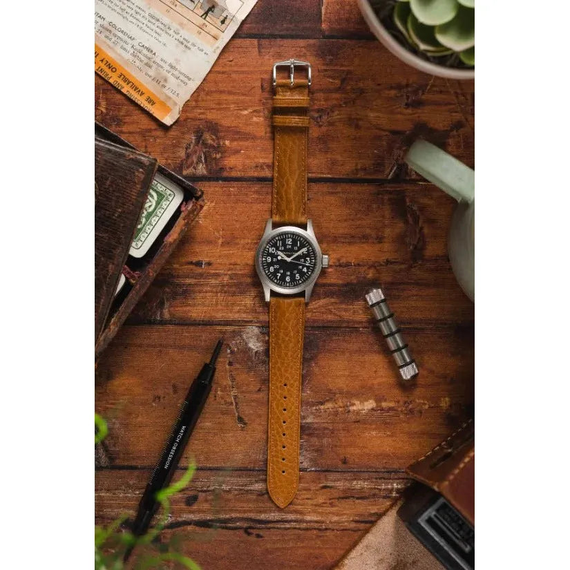 Honey HIRSCH CAMELGRAIN Pro Skin Watch Strap 010 09