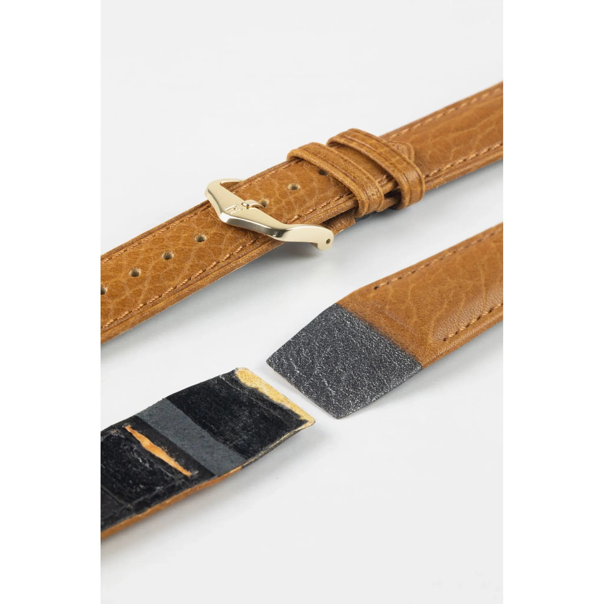 Honey End HIRSCH CAMELGRAIN Pro Skin Watch Strap 1020 09 OE