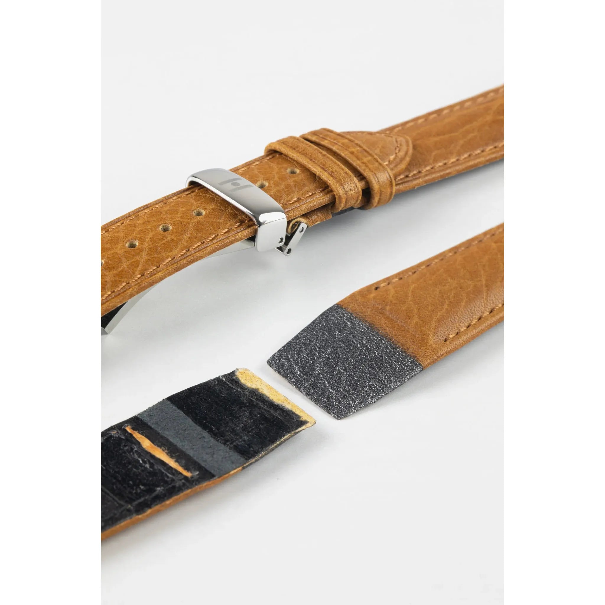 Honey End HIRSCH CAMELGRAIN Pro Skin Watch Strap 1020 09 OE