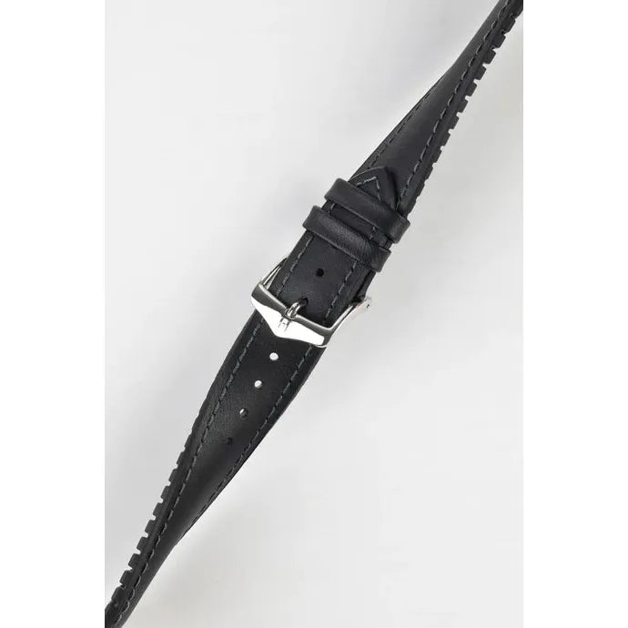 Black HIRSCH JAMES Performance Calfskin Watch Band 092 50 02