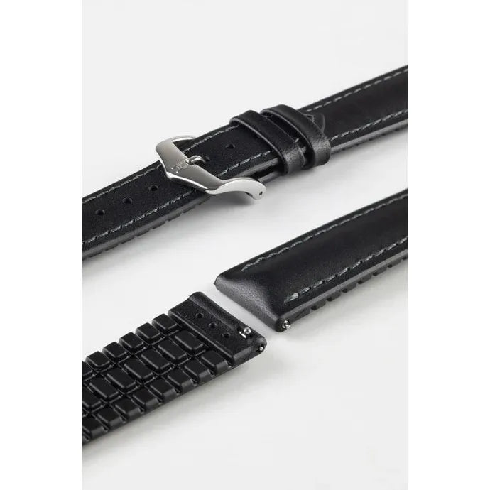 Black HIRSCH JAMES Performance Calfskin Watch Band 092 50 02