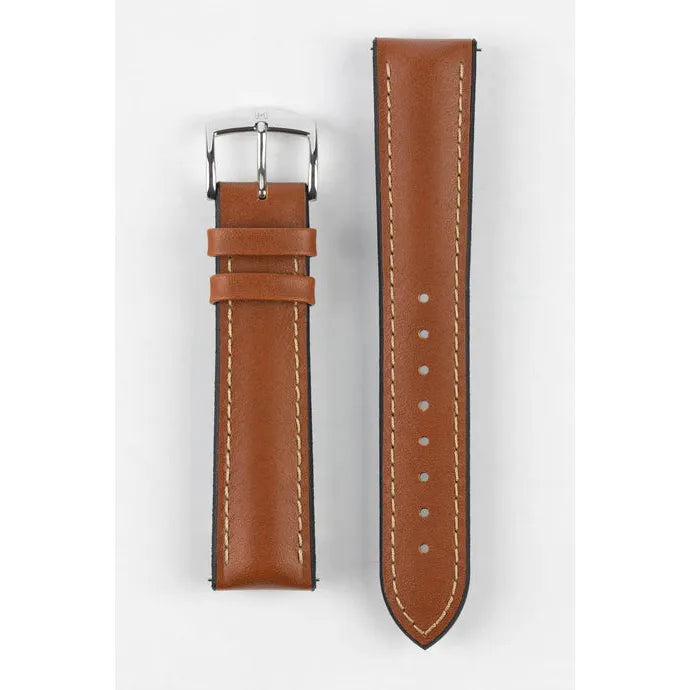 Gold Brown HIRSCH JAMES Performance Calfskin Watch Band 092 50 02