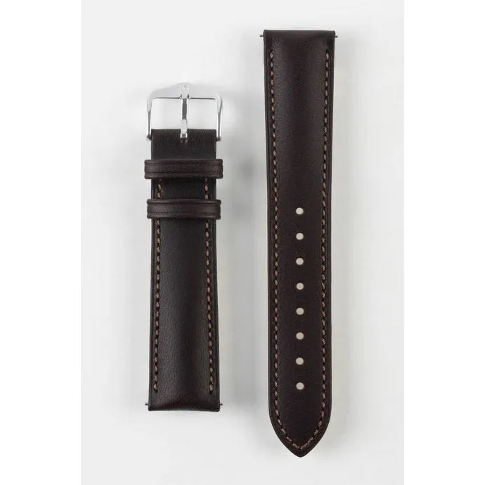 Brown HIRSCH KENT Artisan Leather Watch Strap 010 02