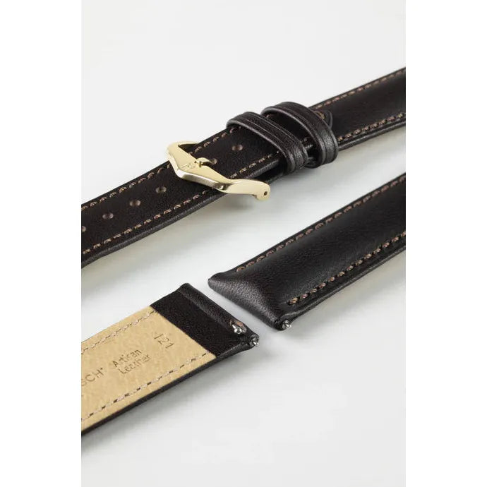 Brown HIRSCH KENT Artisan Leather Watch Strap 010 02