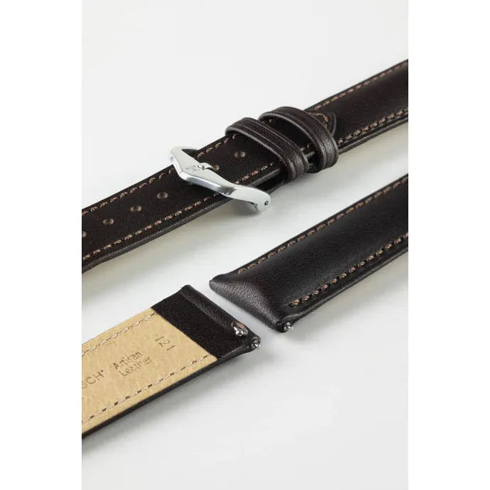 Brown HIRSCH KENT Artisan Leather Watch Strap 010 02