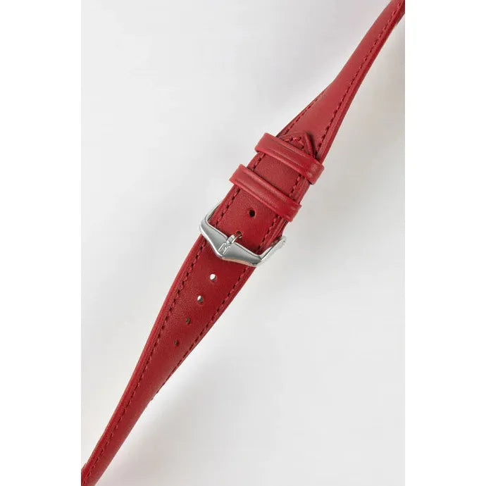 Red HIRSCH KENT Artisan Leather Watch Strap 010 02