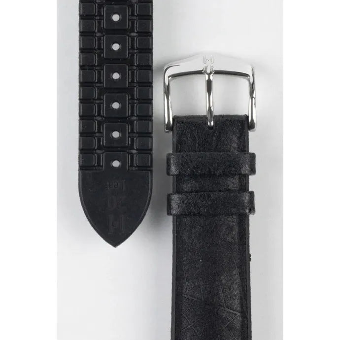 Black HIRSCH LEAF Vegan Watchband - Men&