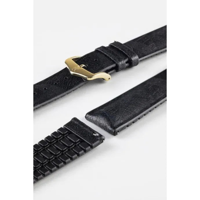 Black HIRSCH LEAF Vegan Watchband - Men&