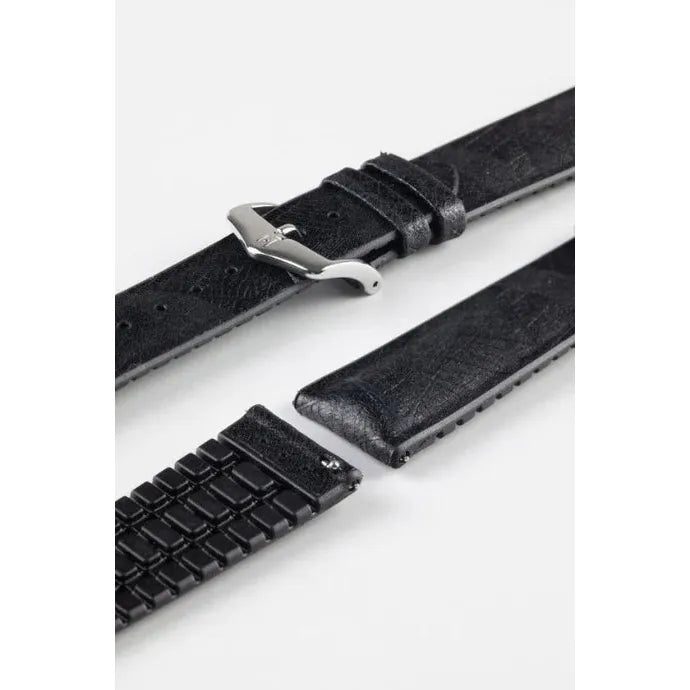 Black HIRSCH LEAF Vegan Watchband - Men&