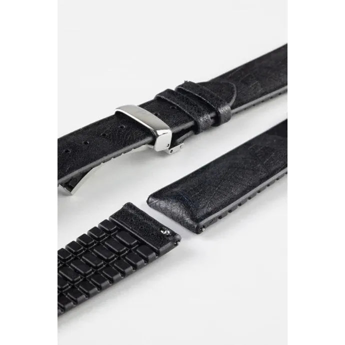 Black HIRSCH LEAF Vegan Watchband - Men&