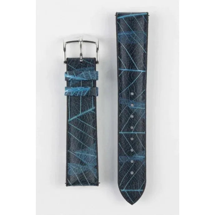 Blue HIRSCH LEAF Vegan Watchband - Men&