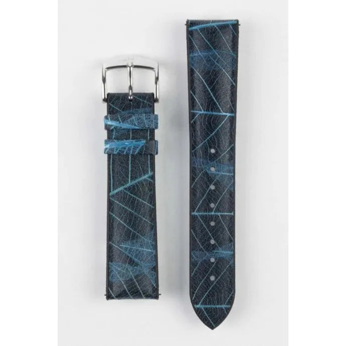 Blue HIRSCH LEAF Vegan Watchband - Ladies 092 10 46 1