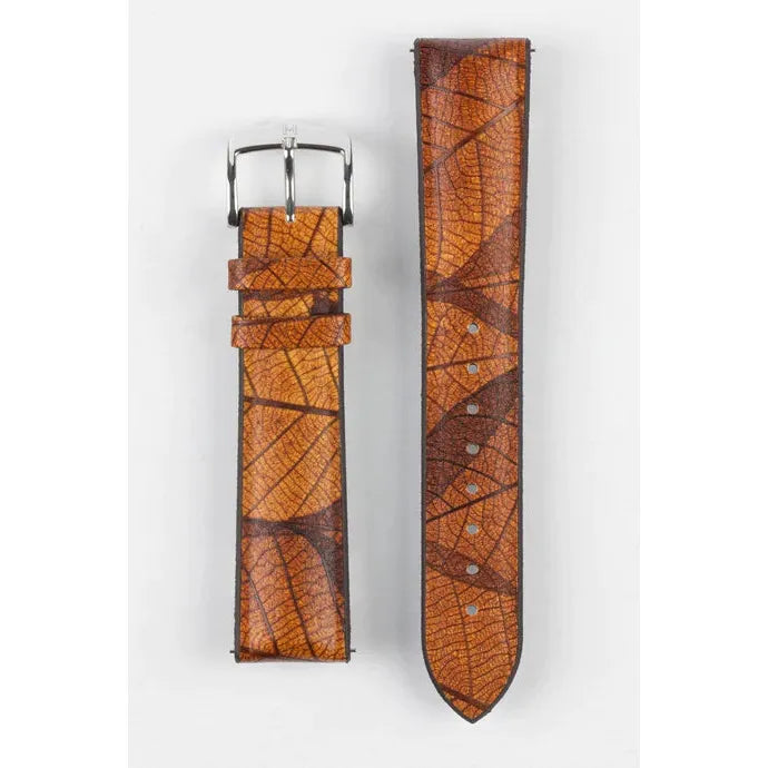 Brown HIRSCH LEAF Vegan Watchband - Men&