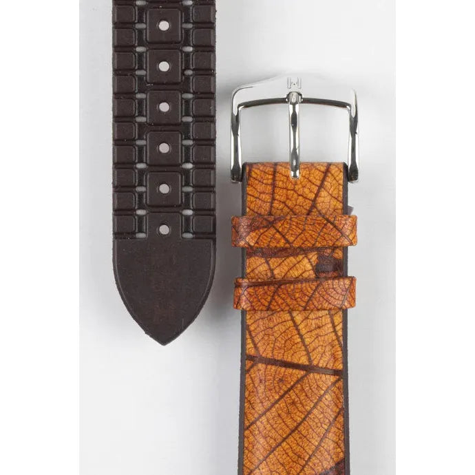 Brown HIRSCH LEAF Vegan Watchband - Ladies 092 10 46 1