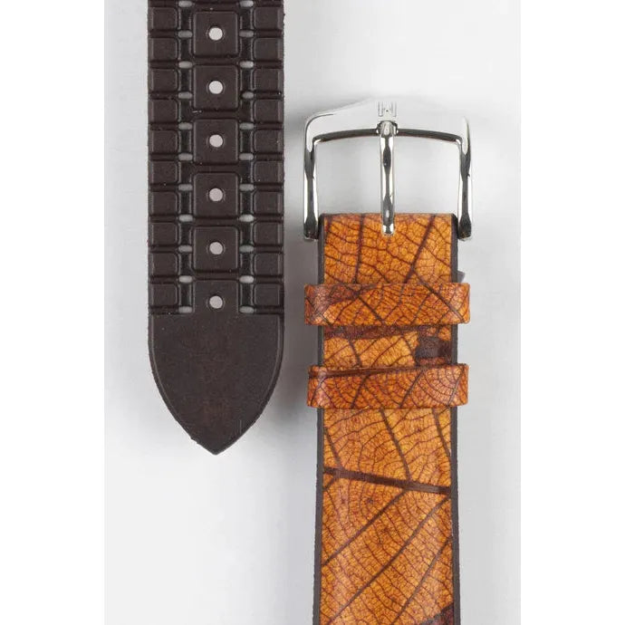 Brown HIRSCH LEAF Vegan Watchband - Men&