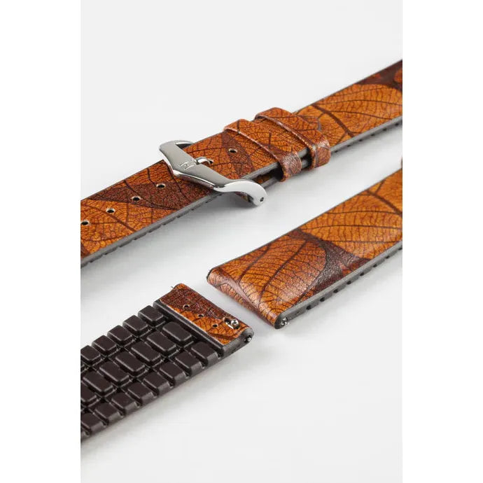 Brown HIRSCH LEAF Vegan Watchband - Ladies 092 10 46 1