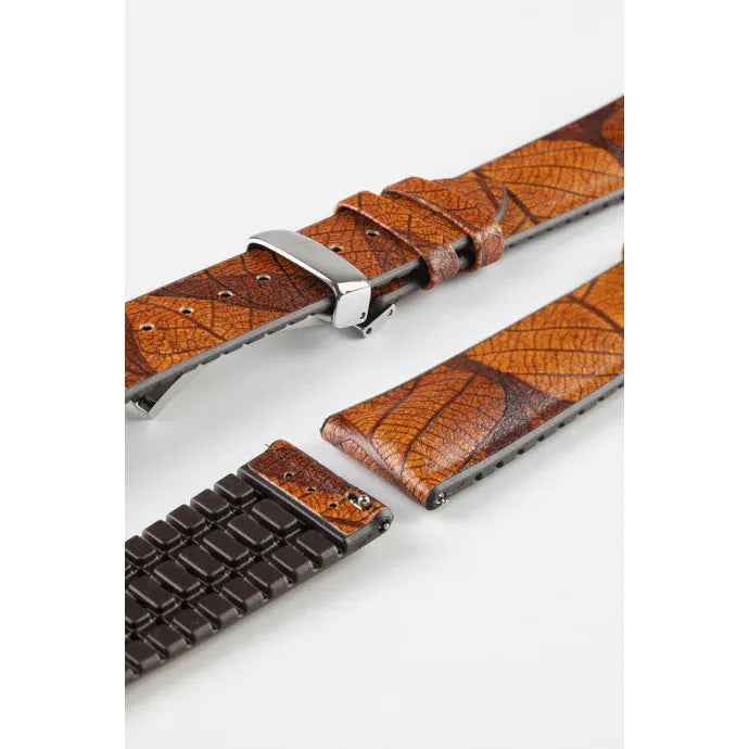 Brown HIRSCH LEAF Vegan Watchband - Ladies 092 10 46 1