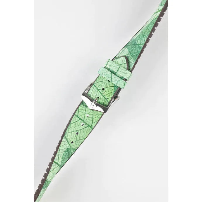 Green HIRSCH LEAF Vegan Watchband - Men&