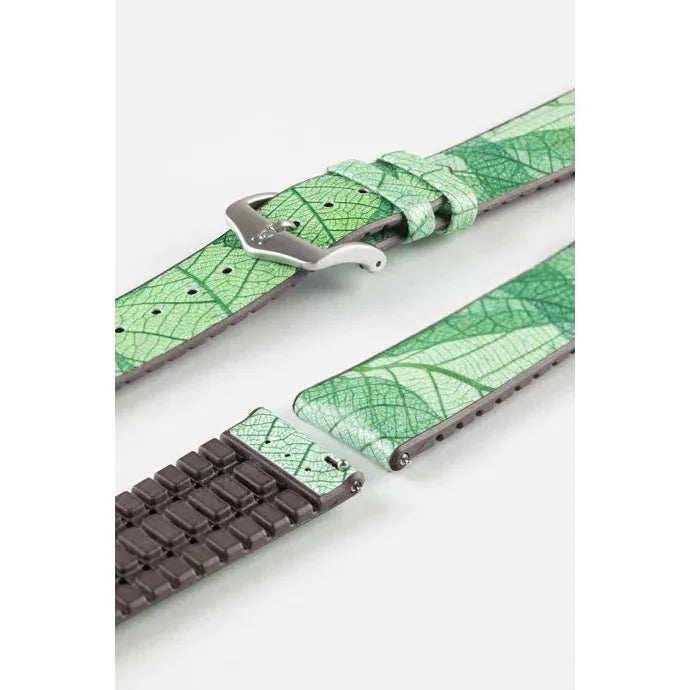 Green HIRSCH LEAF Vegan Watchband - Men&