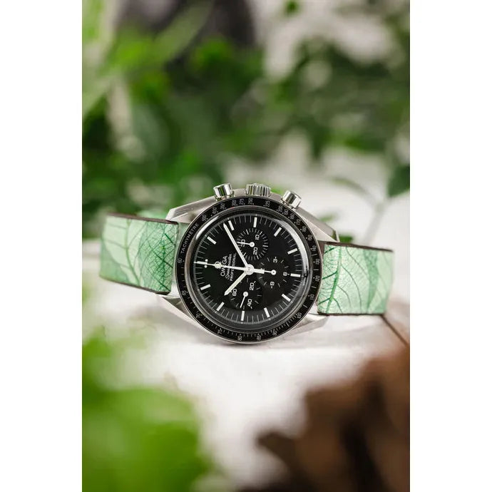 Green HIRSCH LEAF Vegan Watchband - Ladies 092 10 46 1