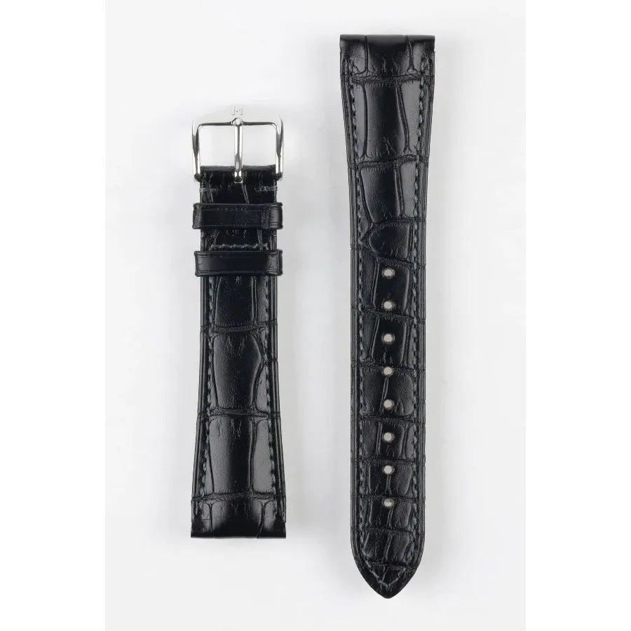 Black HIRSCH LONDON Louisiana Alligator Watch Bracelet 042 07 NQ