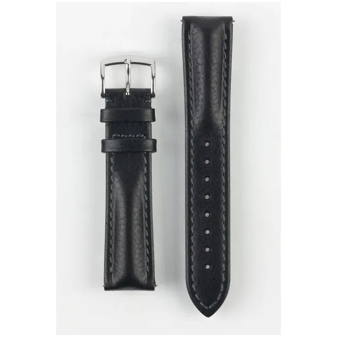 Black HIRSCH LUCCA Artisan Leather Watchband 049 02