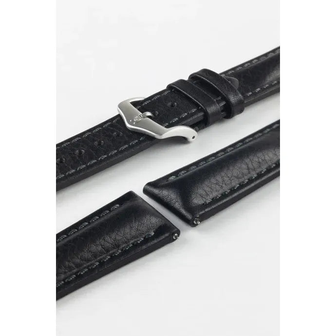 Black HIRSCH LUCCA Artisan Leather Watchband 049 02