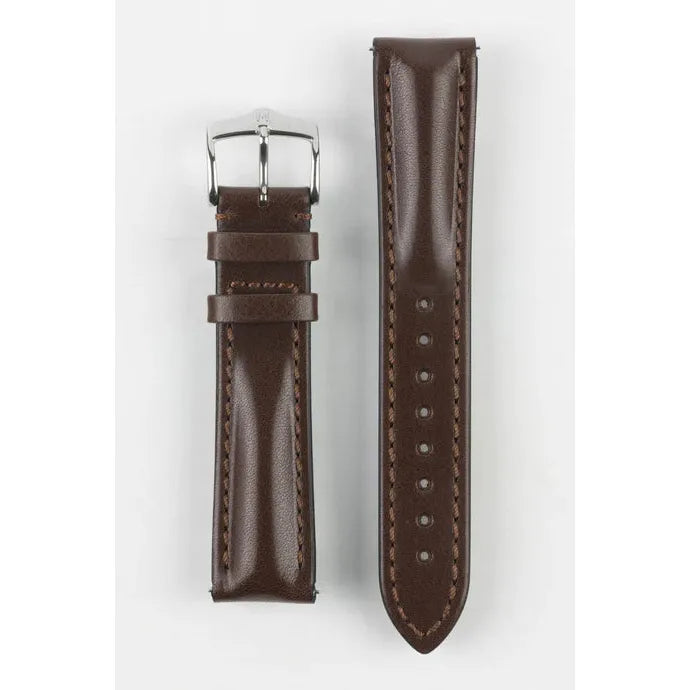 Brown HIRSCH LUCCA Artisan Leather Watchband 049 02