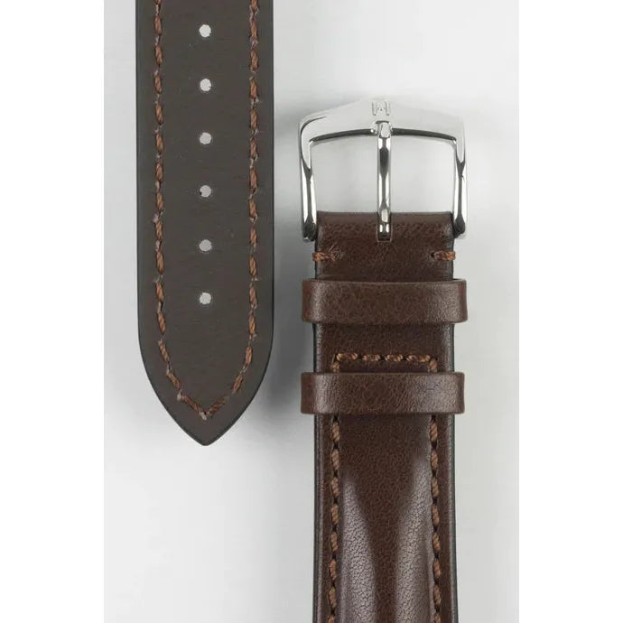 Brown HIRSCH LUCCA Artisan Leather Watchband 049 02