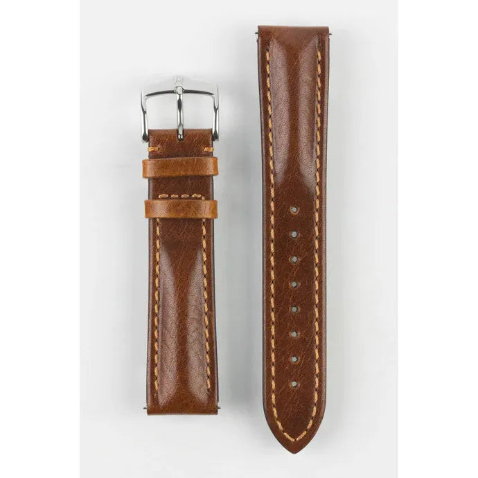 Gold Brown HIRSCH LUCCA Artisan Leather Watchband 049 02