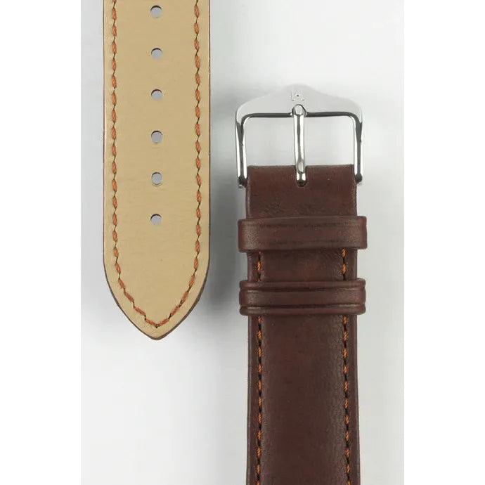 Gold Brown HIRSCH MERINO French Nappa Sheepskin Watch Strap 012 06