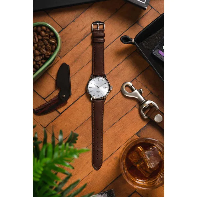 Brown HIRSCH MERINO French Nappa Sheepskin Watch Strap 012 06