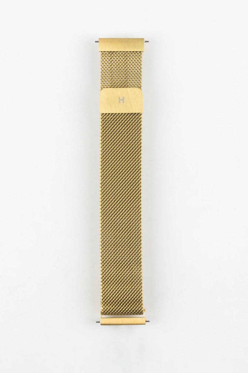 Hirsch Milanaise Steel Watchband - Gold