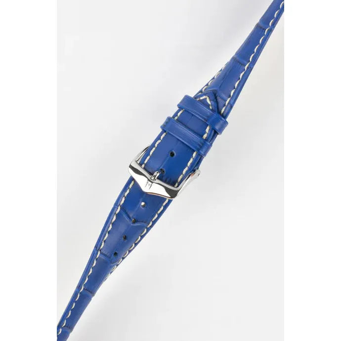 Royal Blue HIRSCH MODENA Alligator Embossed Calfskin Watch Band 1030 28